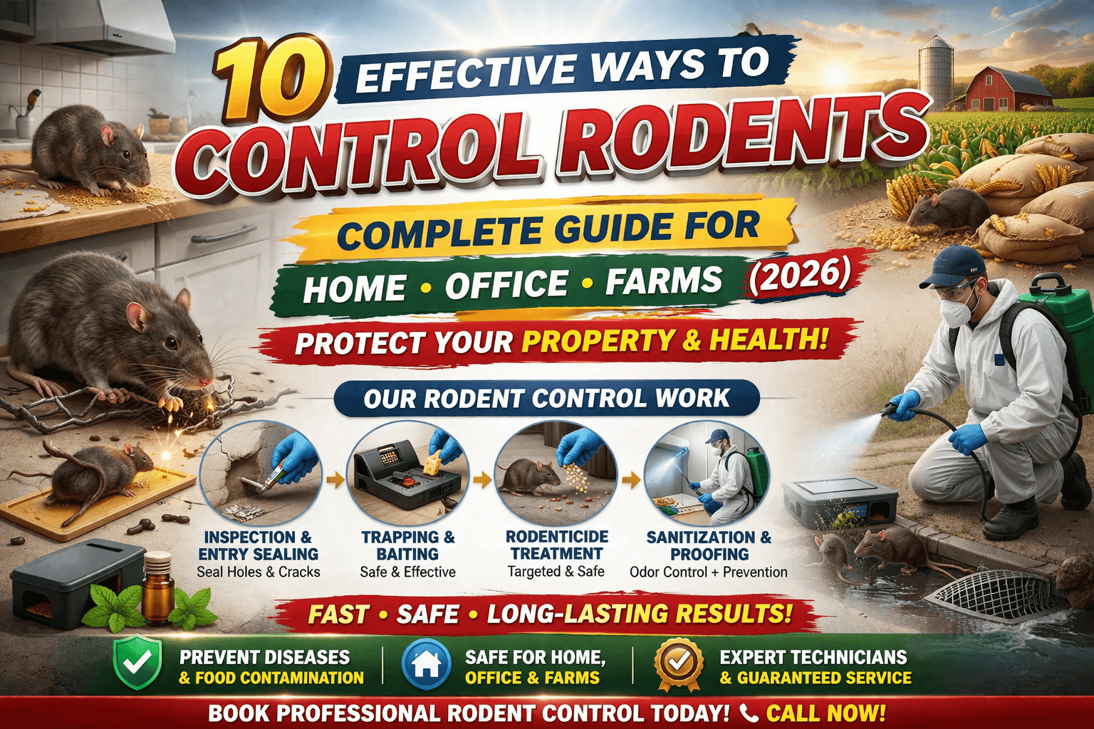 10 Effective Ways to Control Rodents: Complete Guide for Home, Office & Farms (2026)